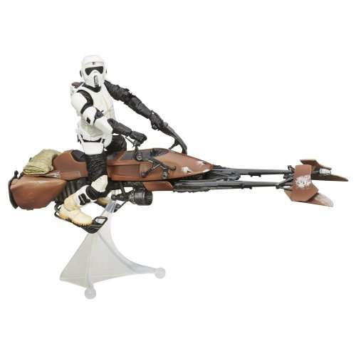 Star Wars The Black Series 6 Inch Deluxe Speeder Bike And Figure