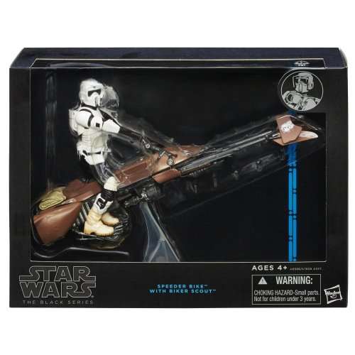 Star Wars The Black Series 6 Inch Deluxe Speeder Bike And Figure