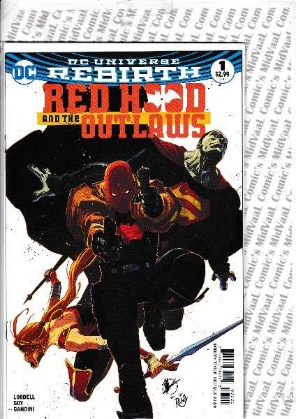 DC UNIVERSE REBIRTH - RED HOOD AND THE OUTLAWS # 1 VARIANT EDITION - MINT