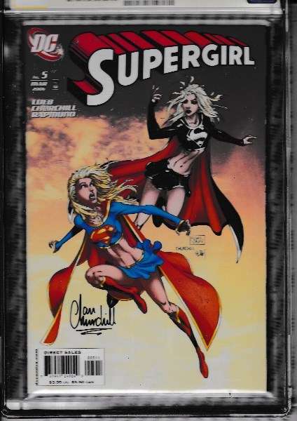 SUPERGIRL # 5 MICHAEL TURNER/IAN CHURCHILL COVER CGC SIGNATURE SERIES GRADED 9.8 SIGNED BY IAN CHURC