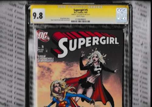 SUPERGIRL # 5 MICHAEL TURNER/IAN CHURCHILL COVER CGC SIGNATURE SERIES GRADED 9.8 SIGNED BY IAN CHURC