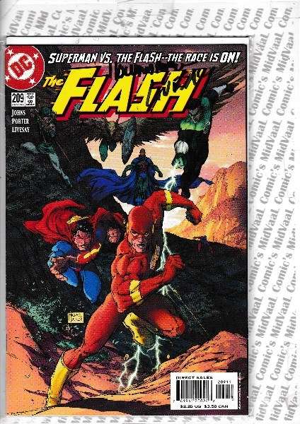 THE FLASH # 209 SIGNED BY HOWARD PORTER & JOHN LIVESAY WITH A SMALLVILLE COA