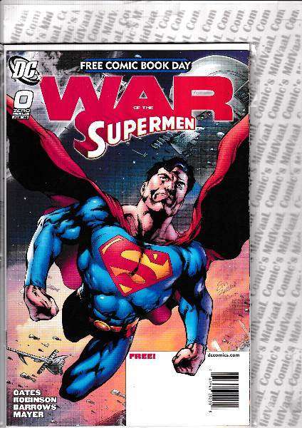 WAR OF THE SUPERMEN # 0 - 4 COMPLETE RUN - MINT