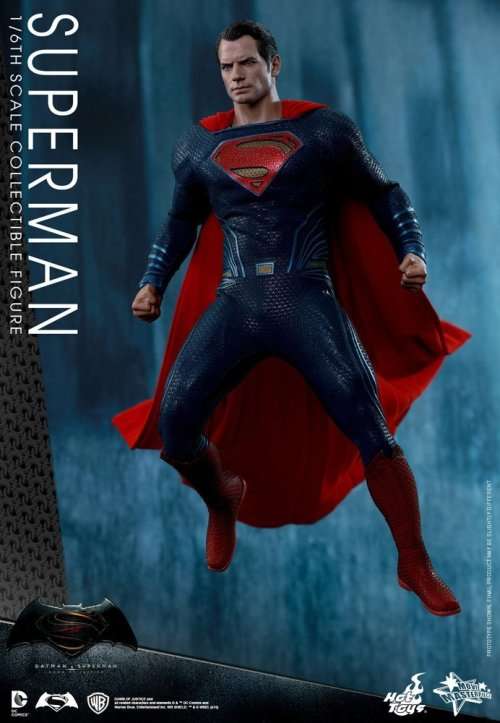 Hot Toys 1:6 Scale "Superman" Batman VS Superman Dawn of Justice Figure (Blue/Red)