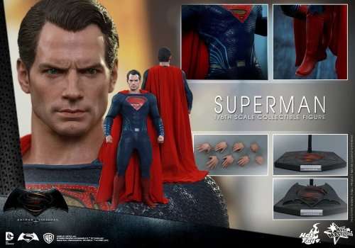 Hot Toys 1:6 Scale "Superman" Batman VS Superman Dawn of Justice Figure (Blue/Red)