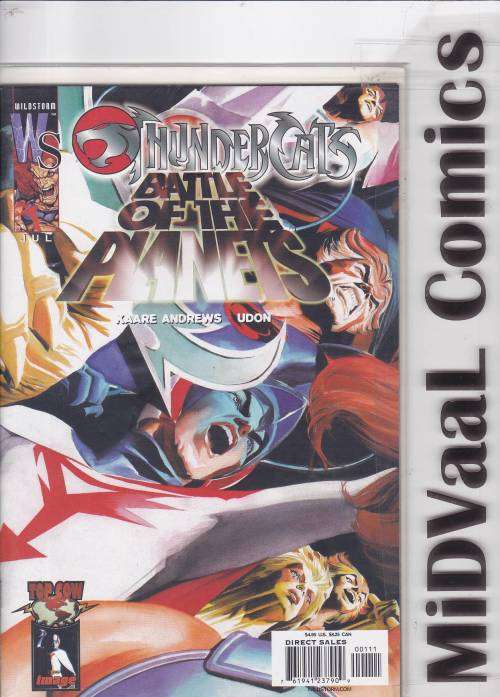 THUNDERCATS-BATTLE OF THE PLANETS # 1 A&B CONNECTING COVERS - MINT