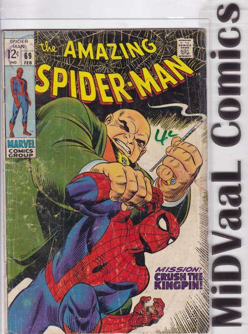 The Amazing Spider-Man Issue # 69 CONDT GOOD - Feb '69  "Mission: Crush The Kingpin!"