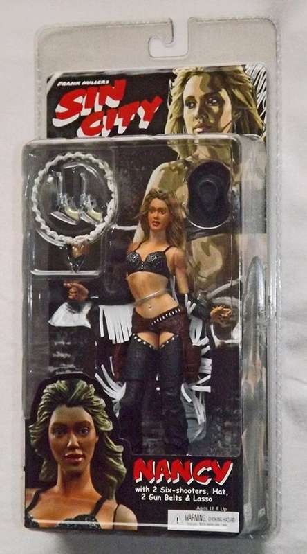 NECA Sin City Movie Series 1 Action Figure Nancy with Straight Hair (Jessica Alba) [Color Variant]