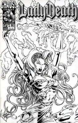 Lady Death Issue # 5b Black & White Edition