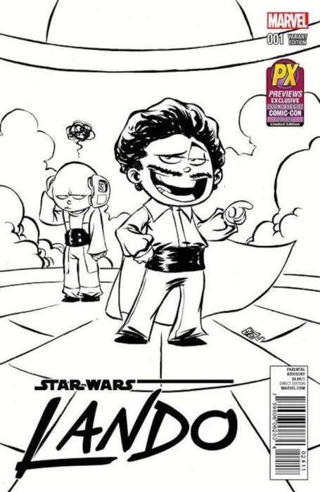 Lando Issue # 1sdcc Skottie Young San Diego Comic-Con Exclusive Sketch Variant Cover