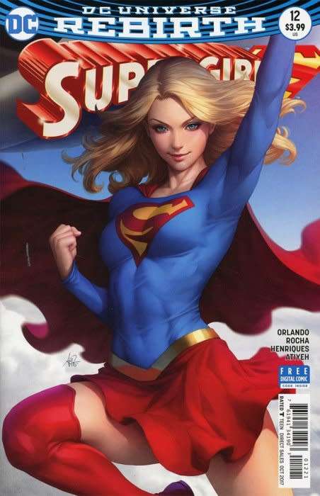 Supergirl Issue # 12b Variant Stanley Artgerm Lau Cover
