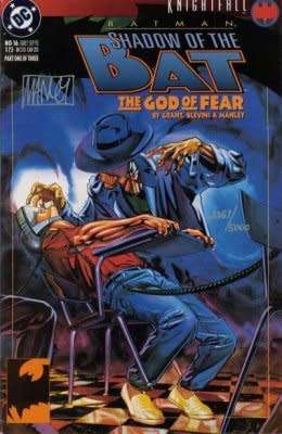 Batman: Shadow of the Bat Issue # 16 Knightfall Tie-in  "The God of Fear Part 1 of 3"