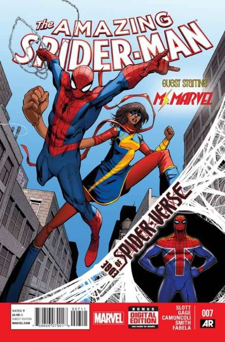 The Amazing Spider-Man Issue # 7 Edge of Spider-Verse Tie-In  Peer over the EDGE OF SPIDER-VERSE!