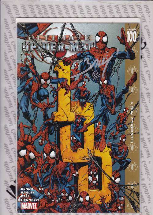 ULTIMATE SPIDER-MAN # 100 AS ONE OF A SPECIALLY LIMITED SERIES OF 1000 COPIES SIGNED BY MARK BAGLEY