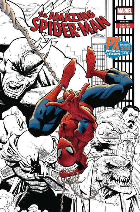 The Amazing Spider-Man Issue # 1sdcc/px Variant SDCC 2018 Exclusive Cover