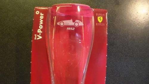 SHELL V-POWER FERRARICOLLECTORS GLASS-1952 CHAMPION CAR
