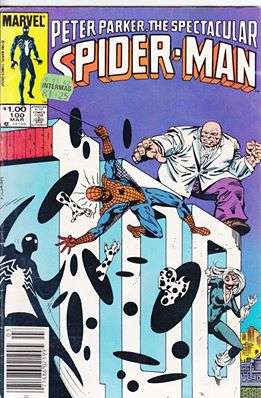 PETER PARKER.THE SPECTACULAR SPIDER-MAN DOUBLE-SIZED 100TH ISSUE #100 - 1985 CONDT GOOD