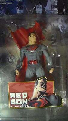 ELSEWORLDS SERIES 1 ACTION FIGURE MINT SEALED ON CARD RED SON SUPERMAN