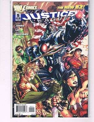 JUSTICE LEAGUE # 5 MINT A JIM LEE COVER