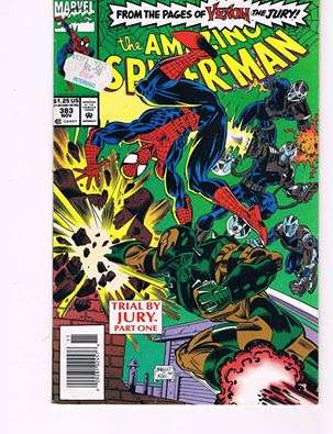 AMAZING SPIDER-MAN # 383 NOV.1992 CONDT GOOD +