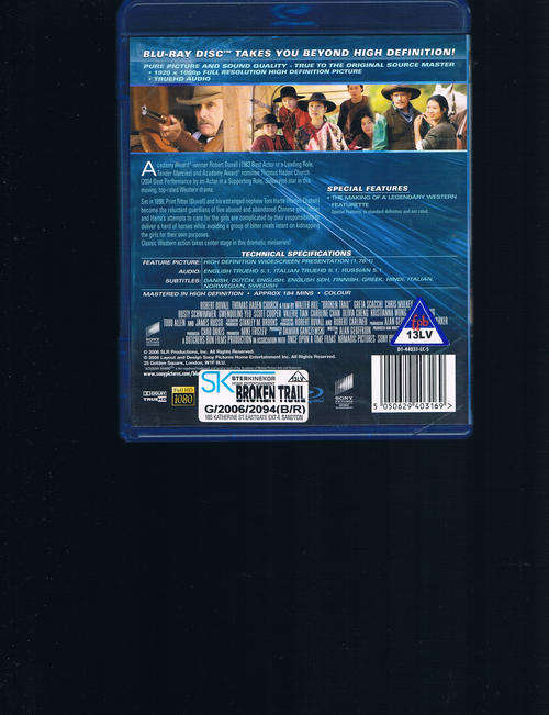 BROKEN TRAIL - BLU - RAY