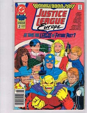 JUSTICE LEAGUE EUROPE - ANNUAL 1991 # 2 CONDT GOOD ++