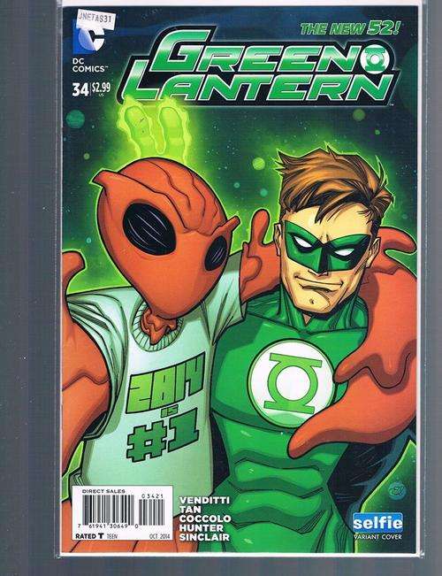 GREEN LANTERN 34 SELFIE VARIANT COVER-MINT