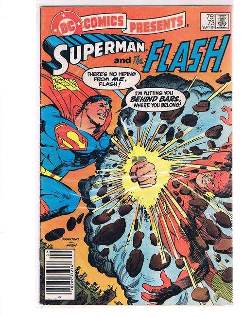 DC COMICS PRESENTS-SUPERMAN and THE FLASH # 73 SEPT.1984 CONDT VERY GOOD ++