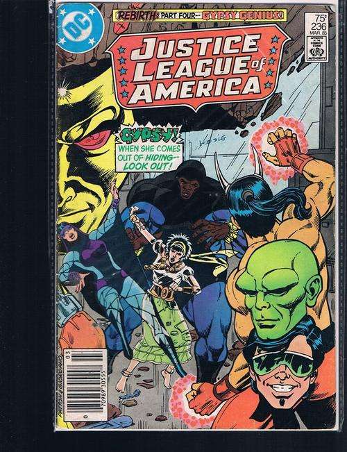 JUSTICE LEAGUE of AMERICA # 236 MAR.1985 CONDT GOOD +