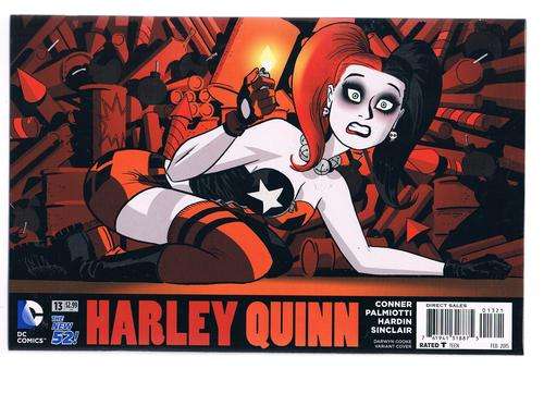 THE NEW 52!-HARLEY QUINN # 13 DARWYN COOKE VARIANT COVER - MINT
