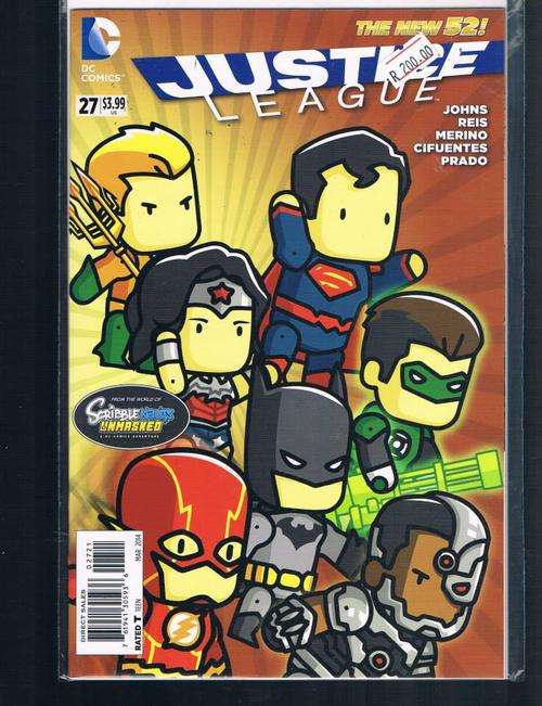 JUSTICE LEAGUE # 27 (SCRIBBLE NAUTS VARIANT) MINT
