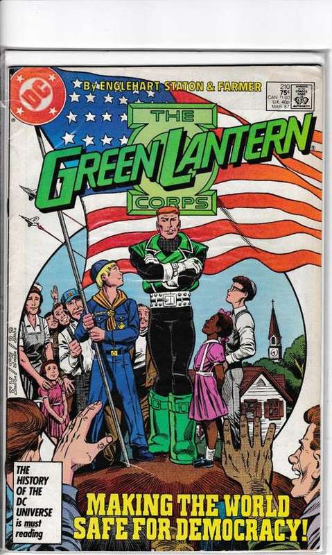 THE GREEN LANTERN CORPS-MAR.87 # 210 CONDT VERY GOOD