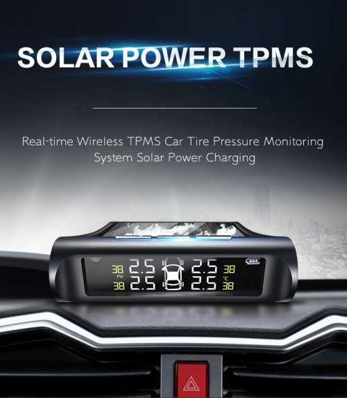 Wireless Car TPMS (Tyre Pressure Monitoring System)  External Sensors (Solar Powered)