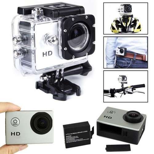 Full HD 1080p Action Sport Waterproof Camera for Videos and Photos, Helmetcam (30m Waterproof)