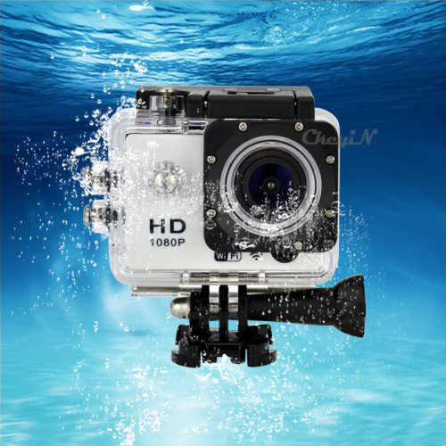 Full HD 1080p Action Sport Waterproof Camera for Videos and Photos, Helmetcam (30m Waterproof)