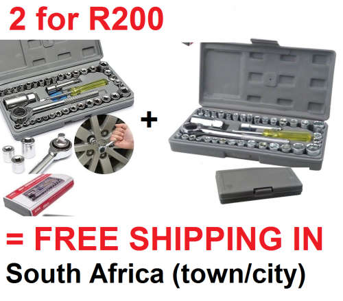AIWA BEST QUALITY 40 Piece Combination Socket Wrench set with CASE