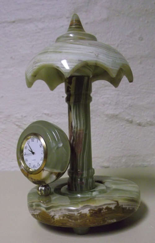 Alabaster Clock - Japan - See scan