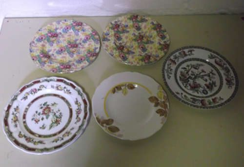 Amazing value for money joblot - English hallmark porcelain Cake/Side plates - see scan