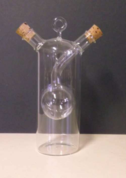Vinegar and Olive Oil Glass Cruet