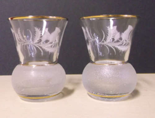 2 Lovely Miniature Glasses