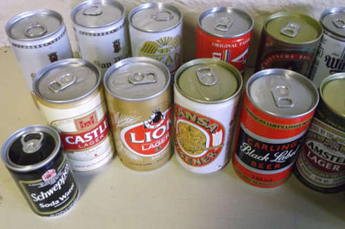 Lovely Old Beercan Collection (all items still sealed with contents.)