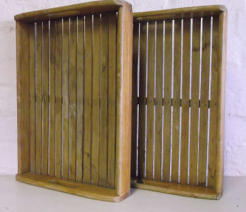 2 Wooden Trays