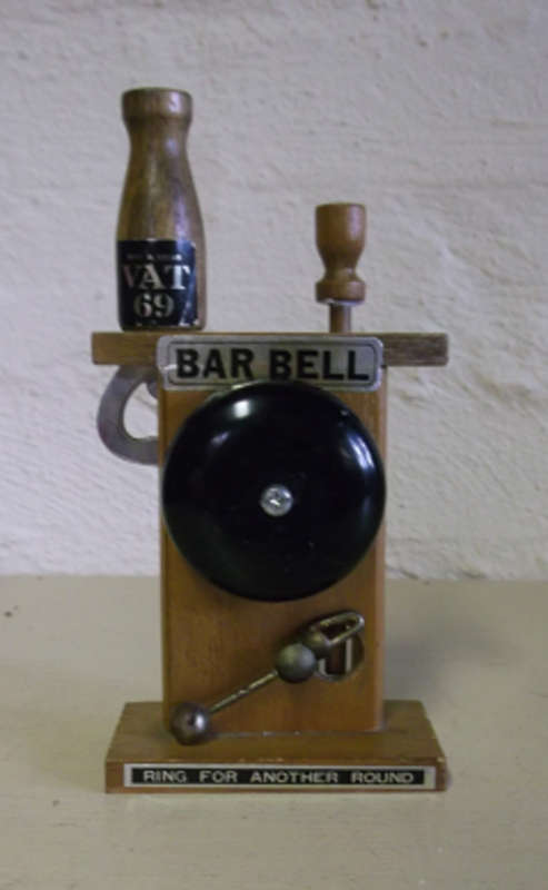 Cool Vintage Vat 69 Bar Bell and Opener