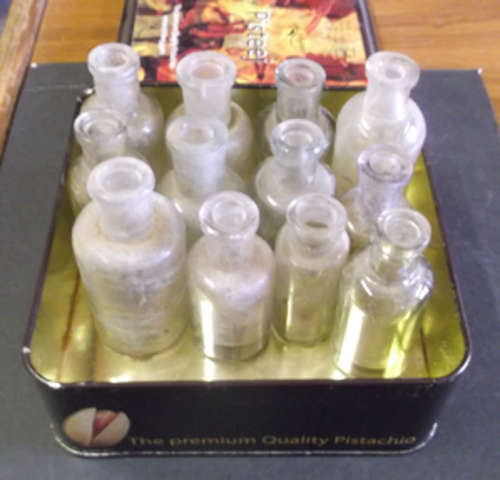 Collection Of Vintage Bottles & Tin
