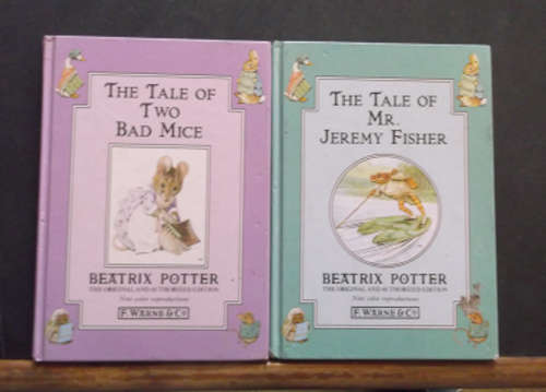 Beatrix Potter - The Tale Of Two Bad Mice & The Tale Of Mr.Jeremey Fisher - 2 x Hardcover