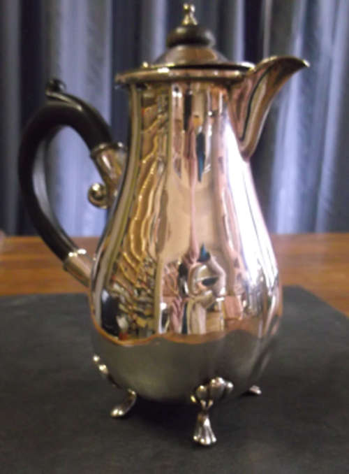 Stunning Hand Soldered Antique Silverplated Coffee Pot