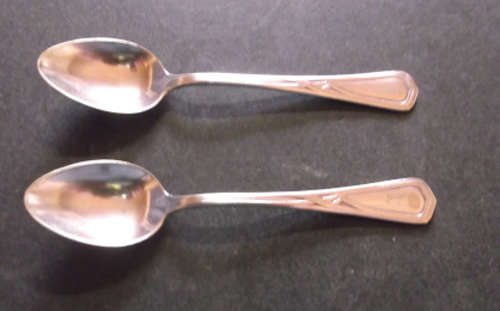 2 Small Silver Plated Spoons