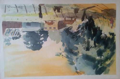 R1 Start! "High Summer" 360x560 Original South African Watercolour Painting the late Peter Smit WSSA