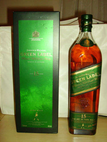 Johnnie Walker - Green Label - 1l 1 Liter Discontinued ** Great Investment**