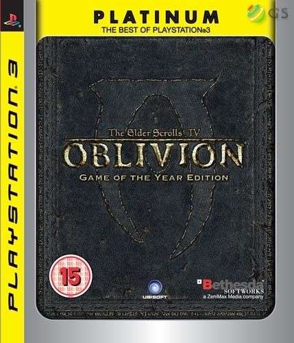 Oblivion Elder Scrolls IV Game Of The Year Platinum PS3 GOTY